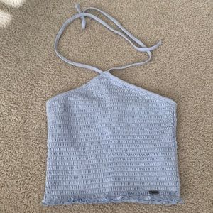 Crop top with tie strings around neck for you